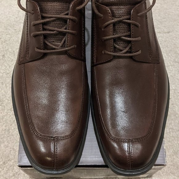 New Men's Rockport brown leather shoes size 9.5 - Picture 4 of 7